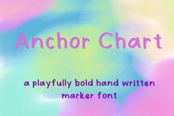 Anchor Chart Font for Web Design