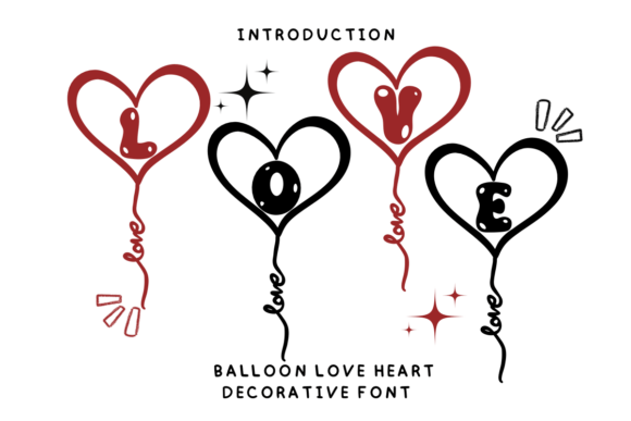Balloon Love Heart: A Font for Warmth and Personality
