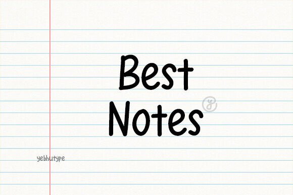 Best Notes Font for Handmade Projects