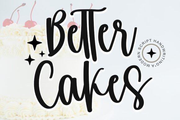 Better Cakes Font for Modern Web Design