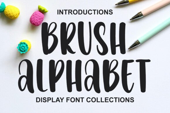 Brush Alphabet: A Modern Script Font for Business Branding