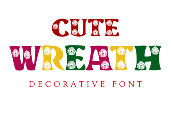 Cute Wreath Font for Handmade Creators