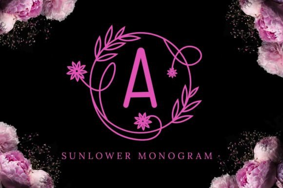 Discovering Sunlower Monogram: A Romantic Typographic Gem