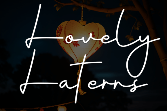 Enhance Your Web Design with the Elegant Typeface of Lovely Laterns