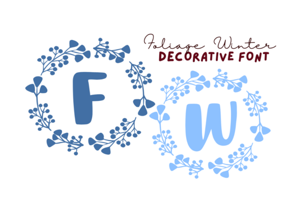 Foliage Winter: A Decorative Font with Character