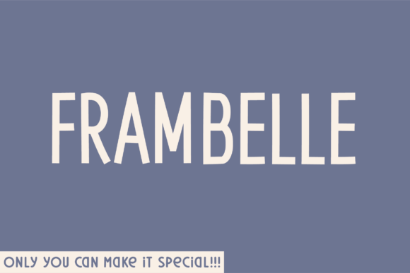 Frambelle: A Versatile Sans Serif for Digital Design
