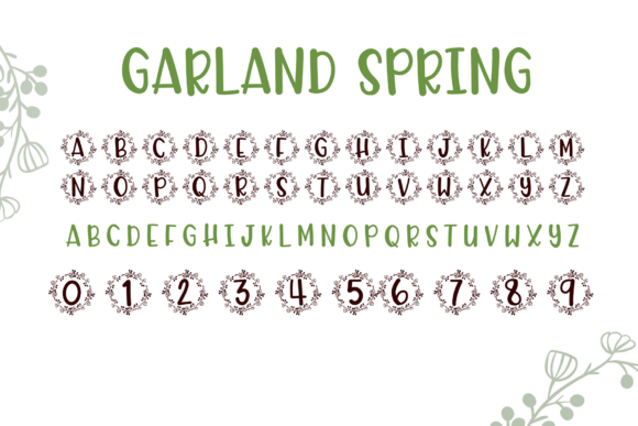 Garland Spring: A Decorative Font for Digital Design