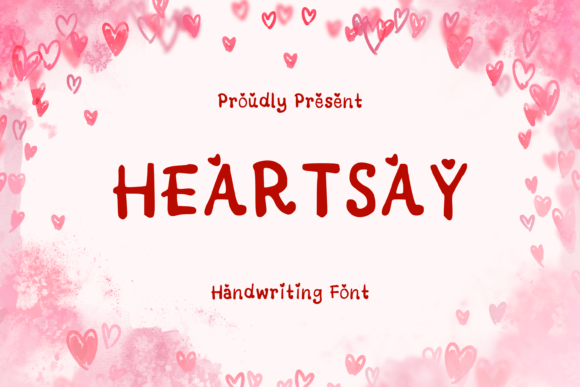 Heartsay: A Gentle Script Font for Editorial Design