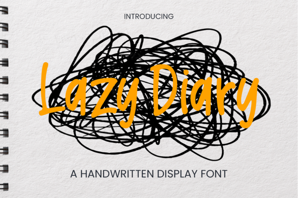 Lazy Diary: A Handwritten Font for Editorial Grace