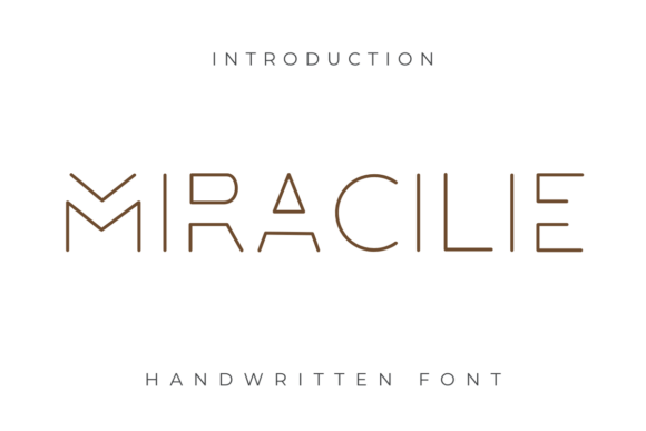Miracilie: A Handwritten Font for Creative Branding