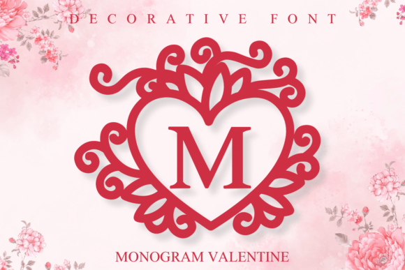 Monogram Valentine: A Romantic Font for Creative Branding