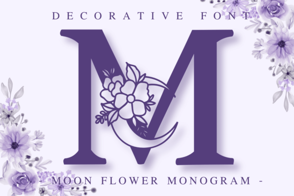 Moon Flower Monogram