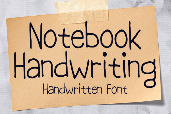 Notebook Handwriting: A Versatile Script Font for Editorial Design