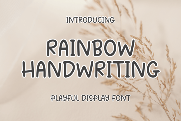 Rainbow Handwritting for Web Design