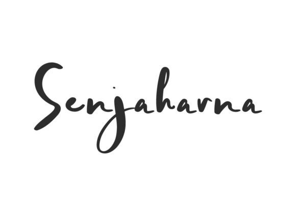 Senjaharna: A Script Font for Editorial Elegance