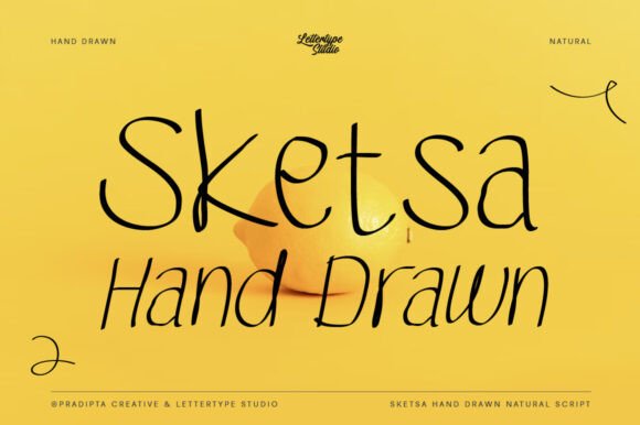 Sketsa Hand Drawn: A Script Font for Editorial Elegance