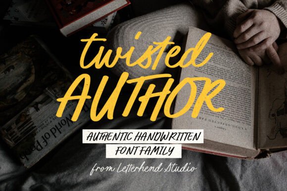 Twisted Author: A Handwritten Font for Creative Campaigns
