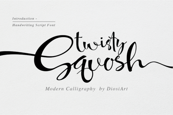 Twisty Squosh Font for Modern Editorial Design